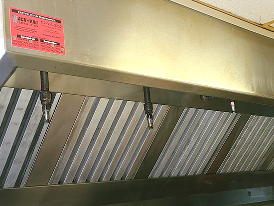 Clean hood that went through a Restaurant Hood Cleaning